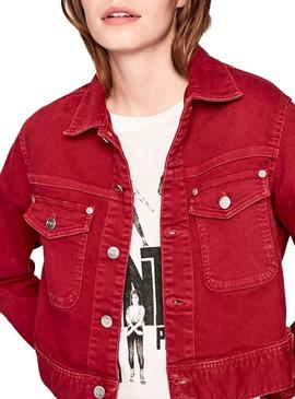 Cazadora Pepe Jeans Tiffany Rojo Mujer