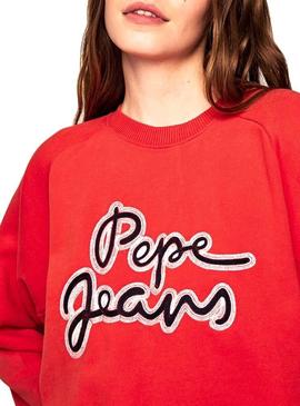 Sudadera Pepe Jeans Bonnie Rojo Mujer