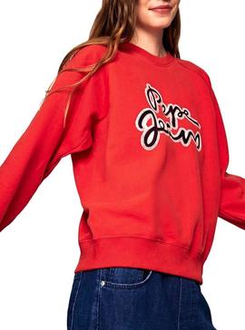 Sudadera Pepe Jeans Bonnie Rojo Mujer