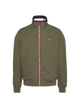 Bomber Tommy Jeans Essential Verde Para Hombre