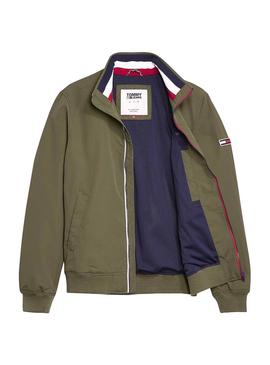 Bomber Tommy Jeans Essential Verde Para Hombre