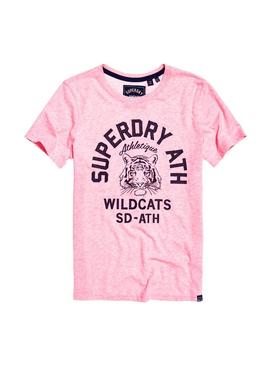Camiseta Superdry Mascot Rosa Mujer