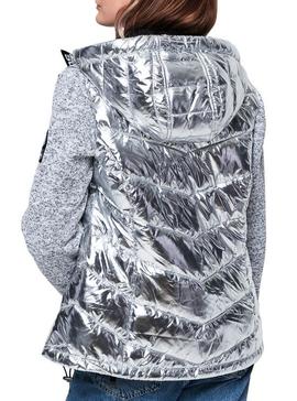 Chaqueta Superdry Storm Hybrid Plateado