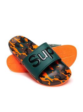 Chanclas Superdry AOP Beach Naranja Hombre