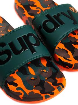 Chanclas Superdry AOP Beach Naranja Hombre