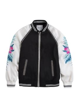 Bomber Pepe Jeans Lily Negro Mujer