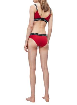 Sujetador Calvin Klein Push Up 1981 Rojo Mujer