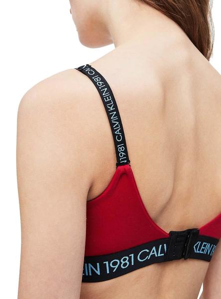 Sujetador Calvin Klein Push Rojo Mujer