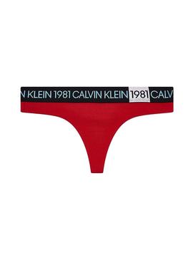 Tanga Calvin Klein 1981 Rojo Para Mujer