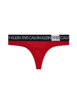 Tanga Calvin Rojo Para Mujer