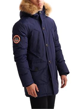 Parka Superdry Everest Marino Para Hombre