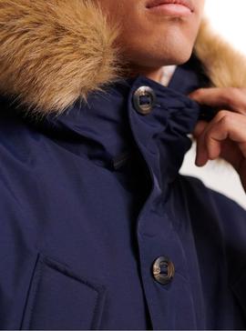 Parka Superdry Everest Marino Para Hombre