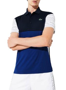 Polo Lacoste Sport Colorblock Azul Hombre