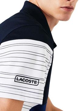 Polo Lacoste Sport Colorblock Azul Hombre