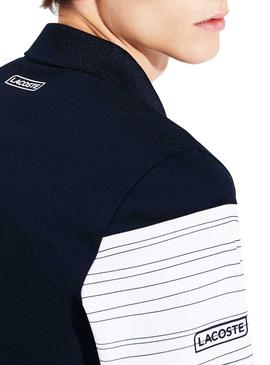 Polo Lacoste Sport Colorblock Azul Hombre