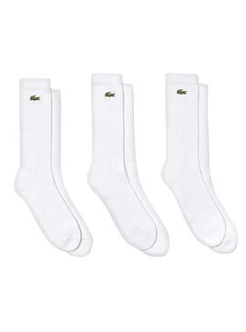 Pack Calcetines Lacoste SPORT Blanco Para Hombre