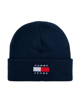 Gorro Tommy Jeans Heritage Azul