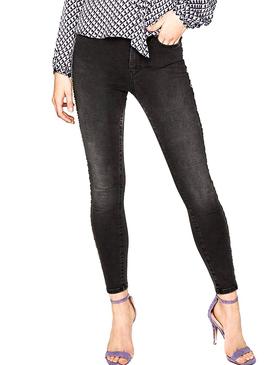 Vaquero Pepe Jeans Regent Gold Negro Mujer