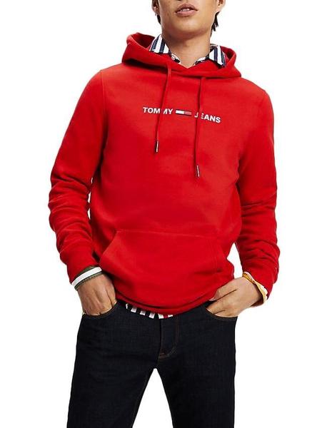 Sudadera Logo Rojo Para Hombre