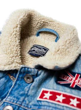 Cazadora Superdry Sherpa Denim