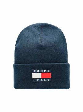 Gorro Tommy Jeans Heritage Flag Marino Mujer