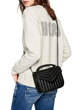 Bolso Pepe Jeans Nicole Negro Para Mujer