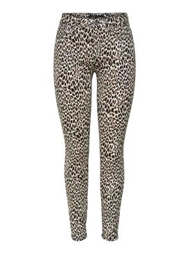 Pantalones Only Nine Ester Leopardo Para Mujer