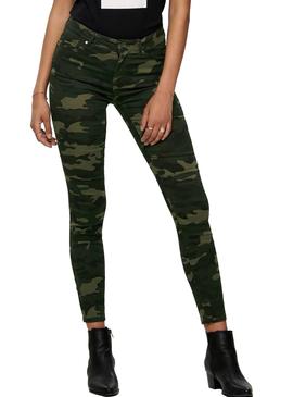 Pantalones Only Nine Ester Camuflaje Para Mujer