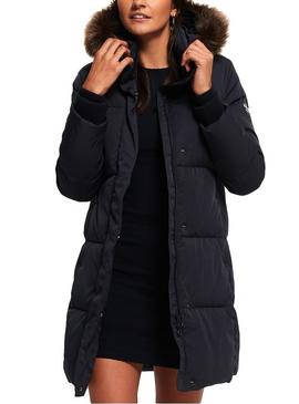 Parka Superdry Cocoon Marino Para Mujer