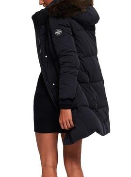 Parka Superdry Cocoon Marino Para Mujer