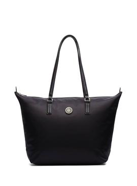 Bolso Tommy Hilfiger Poppy Tote Negro Mujer