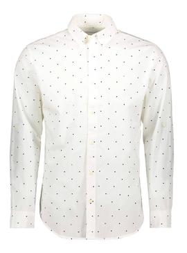 Camisa Jack and Jones Aop Blanco Para Hombre