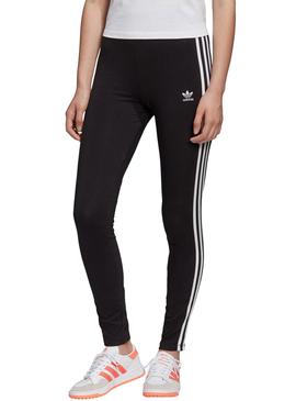 Mallas Adidas 3 STR Negro Para Mujer