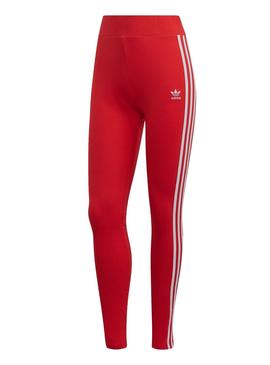 Mallas Adidas 3 STR Rojo Para Mujer