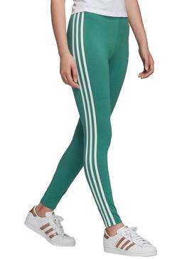 Mallas Adidas 3 STR Verde Para Mujer