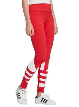 Mallas Adidas Logo Rojo Para Mujer