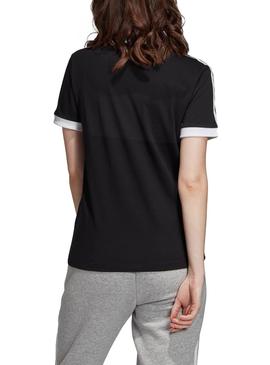 Camiseta Adidas 3 STR Negro Para Mujer