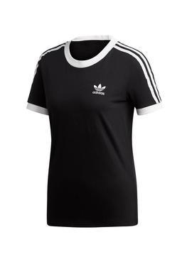 Camiseta Adidas 3 STR Negro Para Mujer