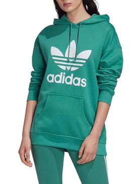 administración creer Día del Maestro Sudadera Adidas TRF Hoodie Verde Para Mujer