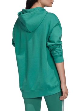 Sudadera Adidas TRF Hoodie Verde Para Mujer