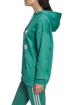 Sudadera Adidas TRF Hoodie Verde Para Mujer