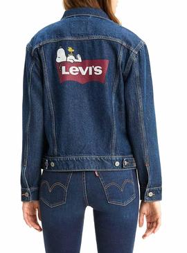 Cazadora Vaquera Levis Snoopy Peanuts Mujer