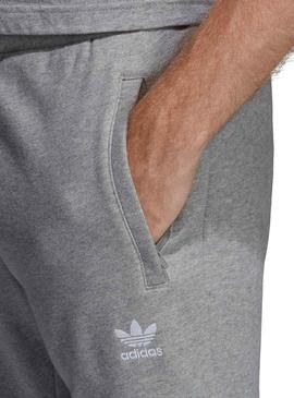 Pantalón Adidas Trefoil Gris Para Hombre
