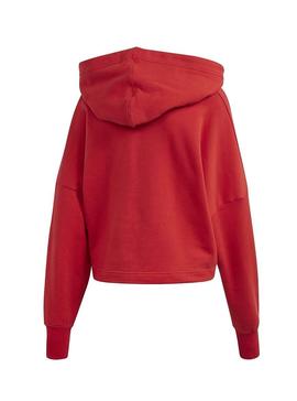 Sudadera Adidas Logo Rojo Para Mujer