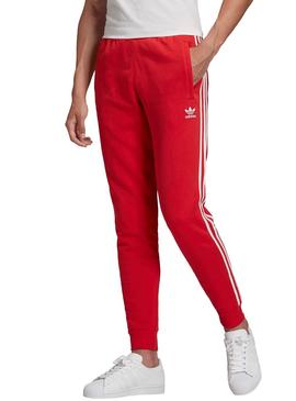 termómetro Regulación apertura Pantalones Adidas 3-STRIPES Rojo Para Hombre