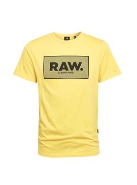 Camiseta G-Star Boxed Amarillo Para Hombre