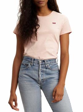 Camiseta Levis Perfecty Rosa Para Mujer