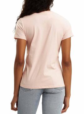 Camiseta Levis Perfecty Rosa Para Mujer