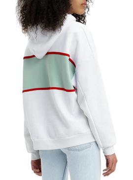 Sudadera Levis Cameron Serif Blanco Para Mujer