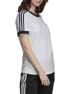 Camiseta Adidas 3 STR Blanco Para Mujer